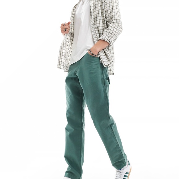 ❤️Dickies Duck carpenter pants in Green Wide-Leg Pants - Picture 7 of 7